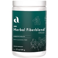 AIM Herbal Fiberblend fibre supplement bottle for digestive health, sold in South Africa